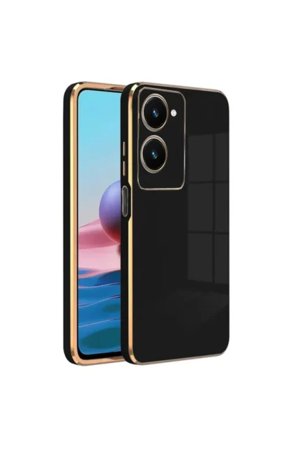 Uray store Vivo Y18 Kılıf Volet Silikon - Siyah