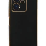 Uray store Vivo Y22 2022 Kılıf Volet Silikon - Siyah
