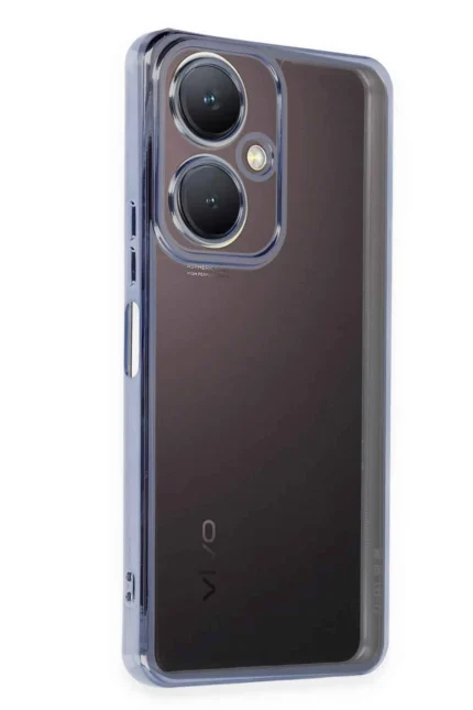 Uray store Vivo Y27 Kılıf Razer Lensli Silikon - Açık Mavi