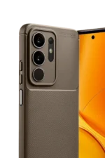 Uray store Vivo Y29 4G Auto Focus Karbon Kapak - Kahverengi - Görsel 3