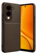 Uray store Vivo Y29S Auto Focus Karbon Kapak - Kahverengi