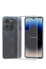 Uray store Vivo Y35 Kılıf Lüx Şeffaf Silikon