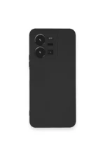 Uray store Vivo Y35 Kılıf Nano içi Kadife Silikon - Siyah