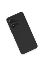 Uray store Vivo Y35 Kılıf Nano içi Kadife Silikon - Siyah - Görsel 3