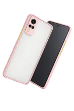 Uray store Vivo Y53S Kılıf Montreal Silikon Kapak - Pembe - Görsel 3
