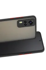 Uray store Vivo Y53S Kılıf Montreal Silikon Kapak - Siyah - Görsel 2