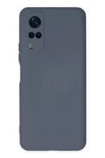 Uray store Vivo Y53S Kılıf Nano içi Kadife Silikon - Gri - Görsel 2