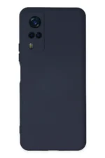 Uray store Vivo Y53S Kılıf Nano içi Kadife Silikon - Lacivert - Görsel 2