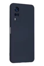 Uray store Vivo Y53S Kılıf Nano içi Kadife Silikon - Lacivert - Görsel 3