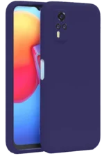 Uray store Vivo Y53S Kılıf Nano içi Kadife Silikon - Mor