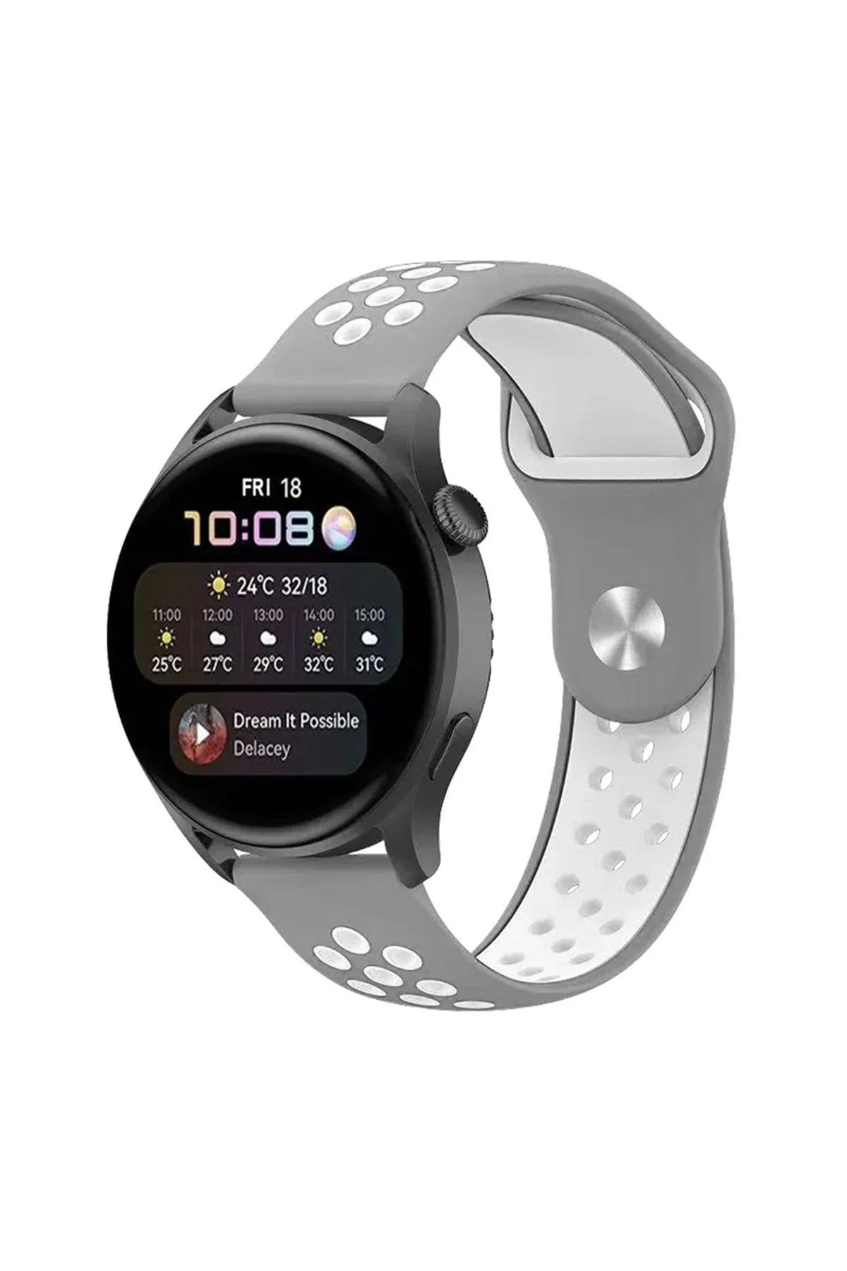 newface-watch-20mm-spor-delikli-kordon-gri-beyaz-default Uray store Watch 20mm Spor Delikli Kordon - Gri-Beyaz - Görsel 1