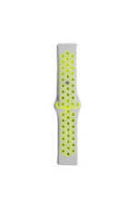 Uray store Watch 20mm Spor Delikli Kordon - Gri-Yeşil - Görsel 2