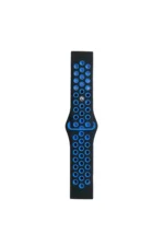 Uray store Watch 20mm Spor Delikli Kordon - Siyah-Mavi - Görsel 2