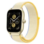 Uray store Watch 22mm Hasırlı Cırtcırtlı Kordon - Beyaz