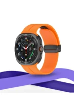 Uray store Watch 7 Ultra KR418 Tender Silikon Kordon - Siyah - Görsel 2