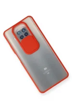 Uray store Xiaomi Mi 10T Lite Kılıf Palm Buzlu Kamera Sürgülü Silikon - Kırmızı - Görsel 3