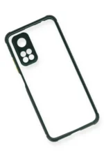 Uray store Xiaomi Mi 10T Pro Kılıf Miami Şeffaf Silikon - Koyu Yeşil - Görsel 3