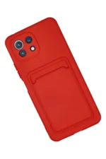 Uray store Xiaomi Mi 11 Kılıf Kelvin Kartvizitli Silikon - Kırmızı - Görsel 2