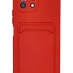 Uray store Xiaomi Mi 11 Kılıf Kelvin Kartvizitli Silikon - Kırmızı