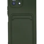 Uray store Xiaomi Mi 11 Kılıf Kelvin Kartvizitli Silikon - Koyu Yeşil