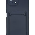 Uray store Xiaomi Mi 11 Kılıf Kelvin Kartvizitli Silikon - Lacivert