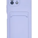 Uray store Xiaomi Mi 11 Kılıf Kelvin Kartvizitli Silikon - Lila