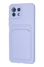 Uray store Xiaomi Mi 11 Kılıf Kelvin Kartvizitli Silikon - Lila - Görsel 3
