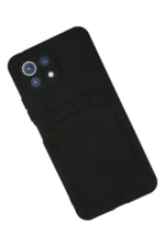 Uray store Xiaomi Mi 11 Kılıf Kelvin Kartvizitli Silikon - Siyah - Görsel 2