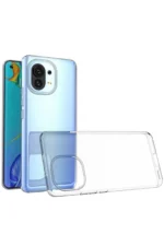Uray store Xiaomi Mi 11 Kılıf Lüx Şeffaf Silikon