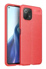 Uray store Xiaomi Mİ 11 Lite Kılıf Auto Focus Kapak - Kırmızı