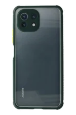 Uray store Xiaomi Mİ 11 Lite Kılıf Miami Şeffaf Silikon - Koyu Yeşil