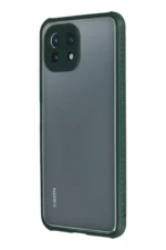 Uray store Xiaomi Mİ 11 Lite Kılıf Miami Şeffaf Silikon - Koyu Yeşil - Görsel 3
