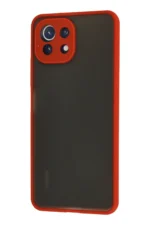 Uray store Xiaomi Mİ 11 Lite Kılıf Montreal Silikon Kapak - Kırmızı - Görsel 3