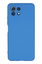 Uray store Xiaomi Mİ 11 Lite Kılıf Nano içi Kadife Silikon - Mavi