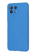 Uray store Xiaomi Mİ 11 Lite Kılıf Nano içi Kadife Silikon - Mavi - Görsel 3