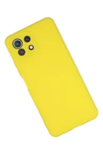 Uray store Xiaomi Mİ 11 Lite Kılıf Nano içi Kadife Silikon - Sarı - Görsel 2