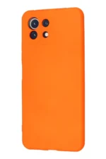 Uray store Xiaomi Mİ 11 Lite Kılıf Nano içi Kadife Silikon - Turuncu - Görsel 3