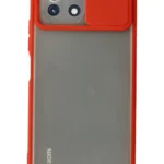 Uray store Xiaomi Mİ 11 Lite Kılıf Palm Buzlu Kamera Sürgülü Silikon - Kırmızı