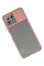 Uray store Xiaomi Mİ 11 Lite Kılıf Palm Buzlu Kamera Sürgülü Silikon - Pembe - Görsel 2