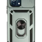 Uray store Xiaomi Mİ 11 Lite Kılıf Pars Lens Yüzüklü Silikon - Yeşil