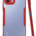 Uray store Xiaomi Mİ 11 Lite Kılıf Platin Silikon - Kırmızı
