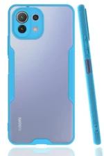 Uray store Xiaomi Mİ 11 Lite Kılıf Platin Silikon - Mavi