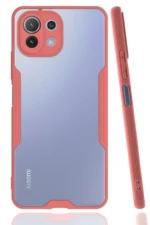 Uray store Xiaomi Mİ 11 Lite Kılıf Platin Silikon - Pembe