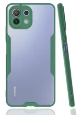 Uray store Xiaomi Mİ 11 Lite Kılıf Platin Silikon - Yeşil