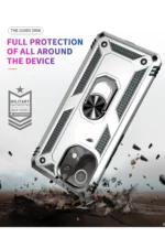 Uray store Xiaomi Mİ 11 Lite Kılıf Sofya Yüzüklü Silikon Kapak - Gümüş - Görsel 4