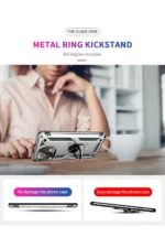 Uray store Xiaomi Mİ 11 Lite Kılıf Sofya Yüzüklü Silikon Kapak - Gümüş - Görsel 7