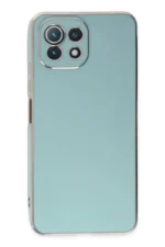 Uray store Xiaomi Mİ 11 Lite Kılıf Volet Silikon - Açık Yeşil - Görsel 2