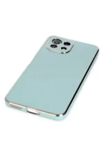 Uray store Xiaomi Mİ 11 Lite Kılıf Volet Silikon - Açık Yeşil - Görsel 5