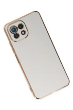 Uray store Xiaomi Mİ 11 Lite Kılıf Volet Silikon - Beyaz - Görsel 3