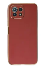 Uray store Xiaomi Mİ 11 Lite Kılıf Volet Silikon - Kırmızı - Görsel 2